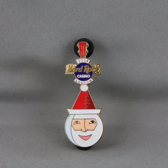 Hard Rock Cafe/Casino ( London UK) - Father Christmas Guitar Pin - 1 of 250 - Picture 1 of 3